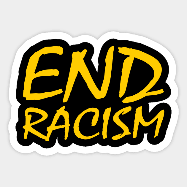 END RACISM Sticker by Milaino